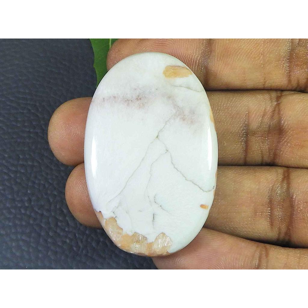 Natural Pink Scolocite Oval Shape Cabcohon Loose Gemstone 102Cts. 30X46X09MM SK-3535