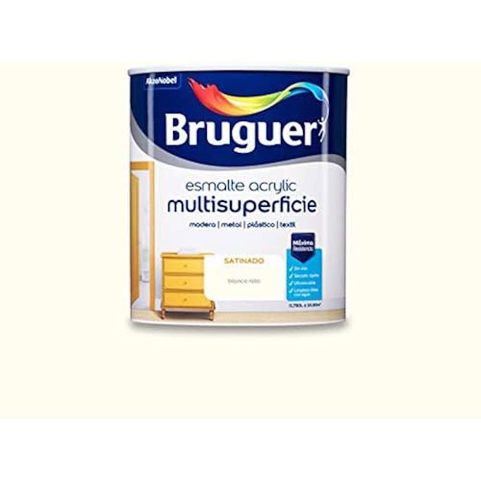 BRUGUER HAMMERITE XYLADECOR 8429656033644 Sat.Blanco ROTO ESM.Acrylic Satin Blanc Cassé 750 ML, 0,75 Litros