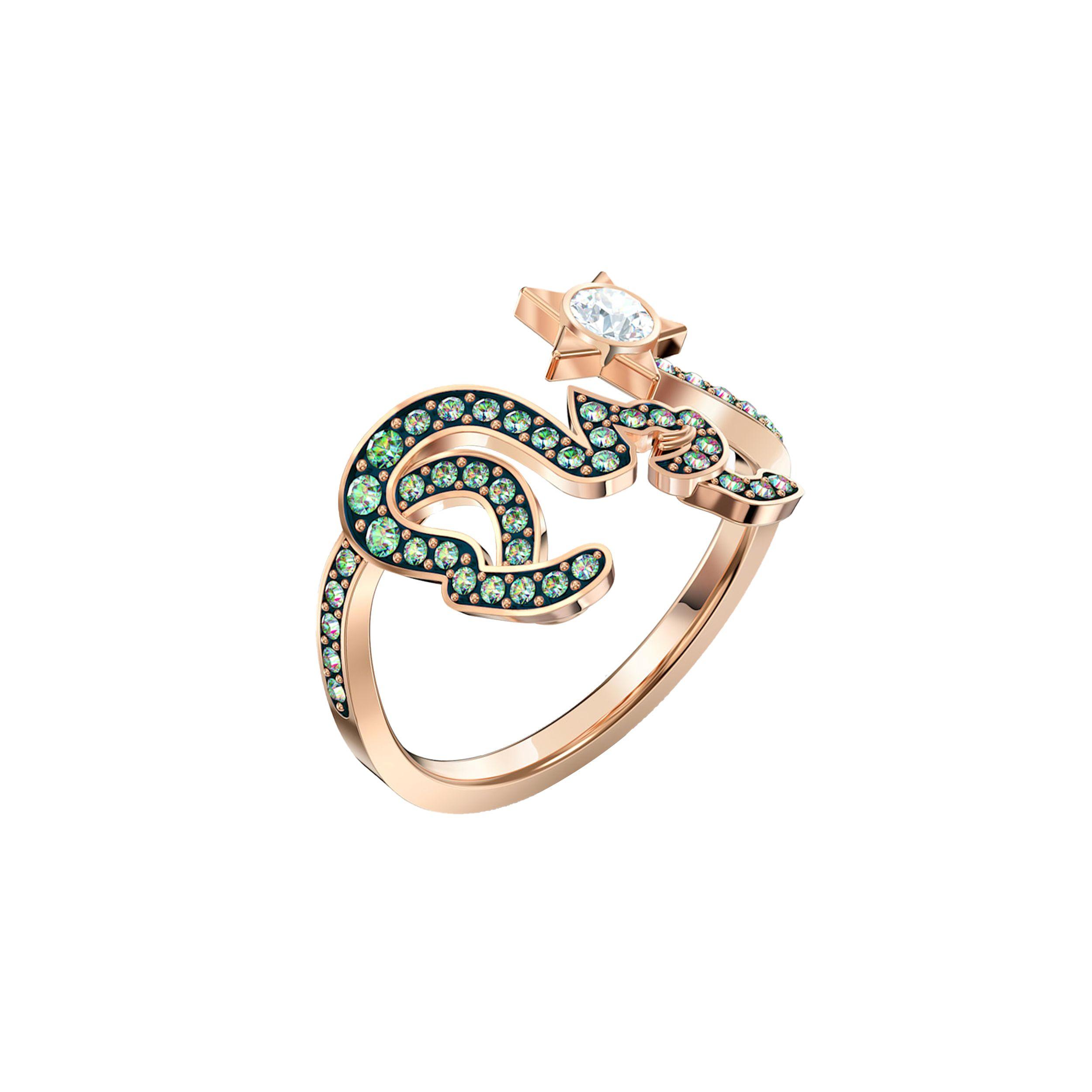 Swarovski Cattitude Exquisite Atmosphere Crystal Ring Women rings 5572169+5566725+5572170 55