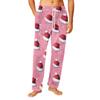 Men's Drawstring Pocket Flannel  Pants Homewear Sleep Pants