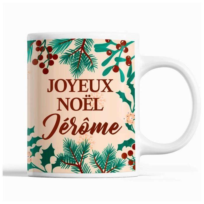 Mug - Noël Jérôme - Beige - 325 ml - Résistant lave-vaisselle et micro-onde