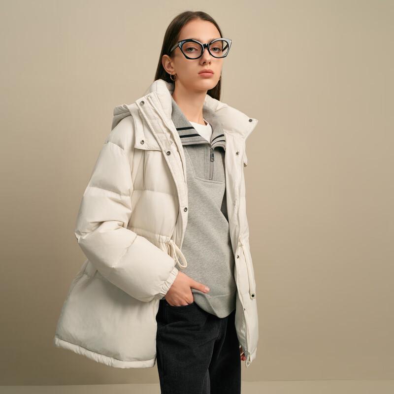 Elva' Island Women's Tie-Waist Short Down Jacket