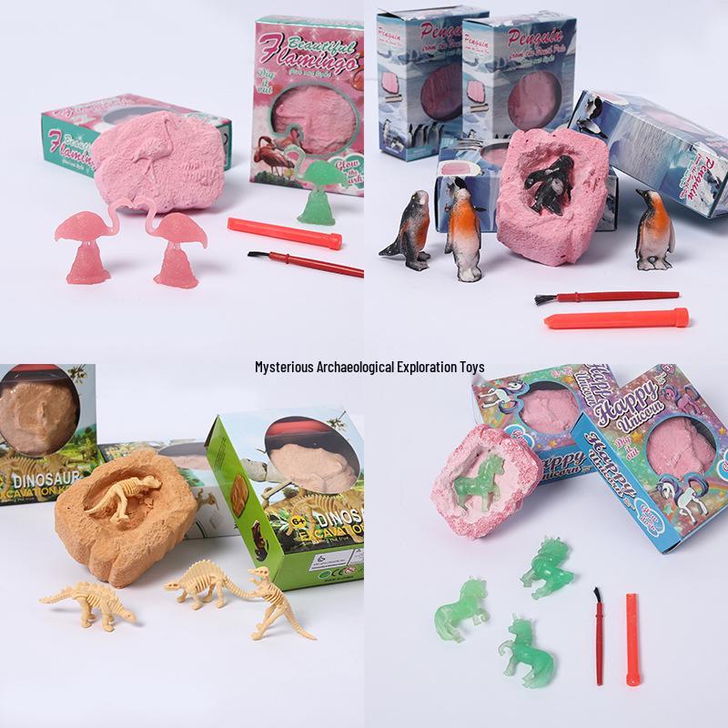 Carefully Chosen Kids' Dinosaur & Unicorn Archaeology Toy Blind Box for Primary Schoolers