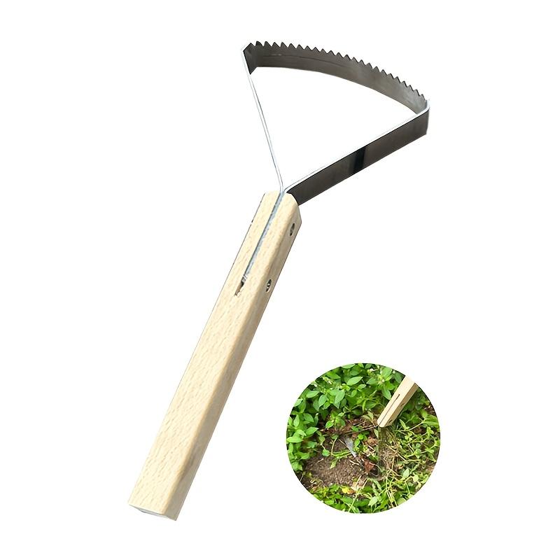 1pc Heavy-Duty Manual Weed Puller Tool with Soil-Piercing Tip & Root Extraction - Lawn Mower Compatible for Garden, Sidewalk, Driveway