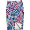 Summer Cartoon Print Elegant Pencil Skirt Women Bodycon High Waist Knee Length Skirt Female
