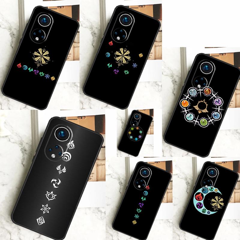 Genshin Impact Elements Cover For Honor 90 70 50 Magic 6 Pro Magic 5 Lite Honor X6a X7a X8a X9a X8b X9b X8 X9 Case