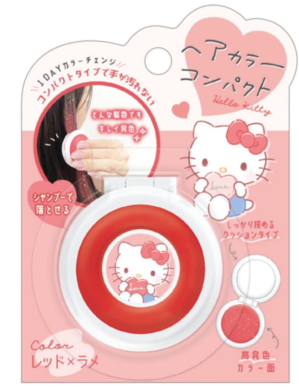 Kamio Japan Краска для волос Красный x Hello 304411 Компактный, Блестящий, Китти,