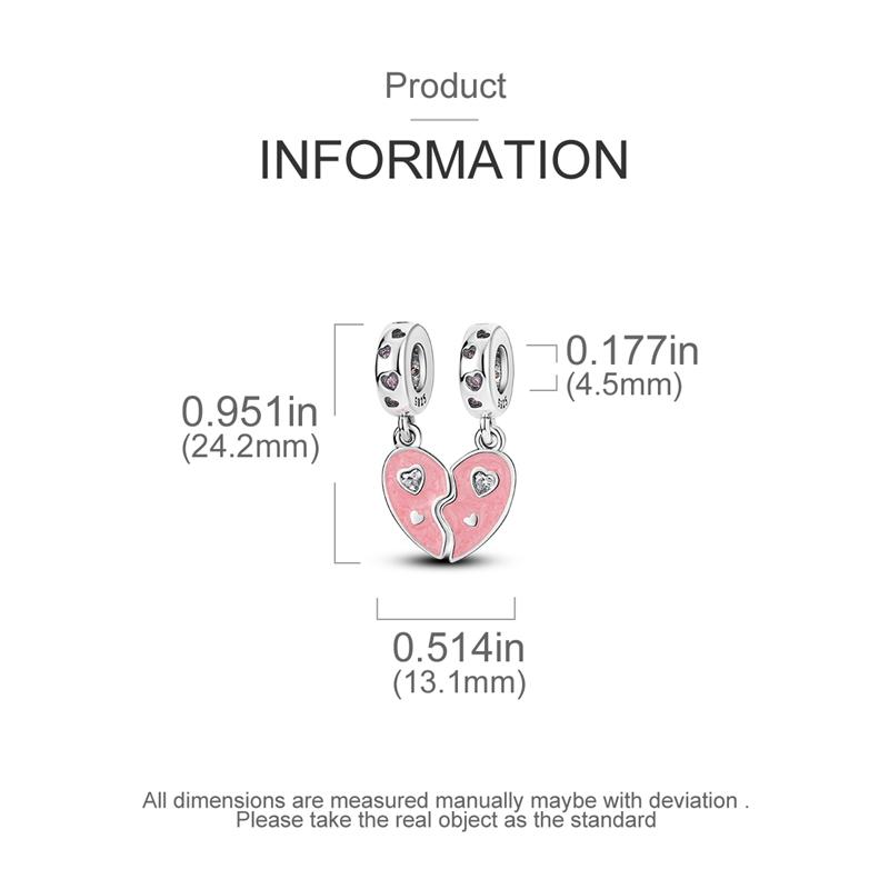 Original Charm Copper Valentine'S Day Special Edition Charms Bead Fits 3Mm Original Bracelet For Women Diy Jewelry Gifts New