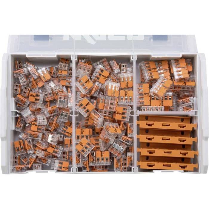 Assortiment de bornes pour boîte de dérivation WAGO 887-952 flexible: 0.14-4 mm² rigide: 0.2-4 mm² 1 set
