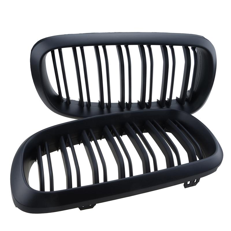 Rhyming Car Front Bumper Kidney Grille Black Dual Slat Grill Fit For BMW X5 F15 X6 F16 2014-2017 Car Modified Parts