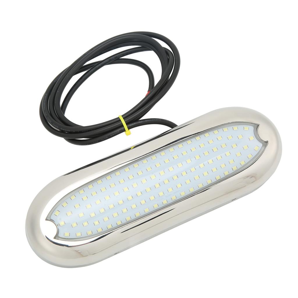 12VDC Boat Underwater Light 120 LED Bright Light IP68 Waterproof Rust Proof for Ships Yachts Motorboats