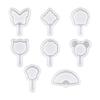 Fashionable Earring Silicone Mold Jewelry Making Molds Fan Shape Crafting Molds Suitable for Parties and Daily Wear