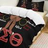 Delta Sorority Sigma Theta DST Bedding Set Boys Girls Twin Queen Size Duvet Cover Pillowcase Bed Kids Adult Home Textileextile