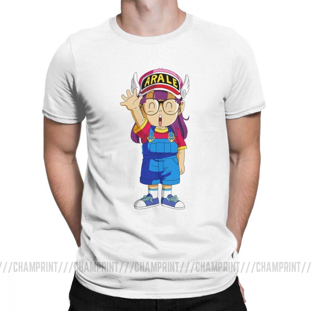 Dr Slump Men T Shirt Arale Funny 100 Cotton Short Sleeve Tees O Neck T Shirt