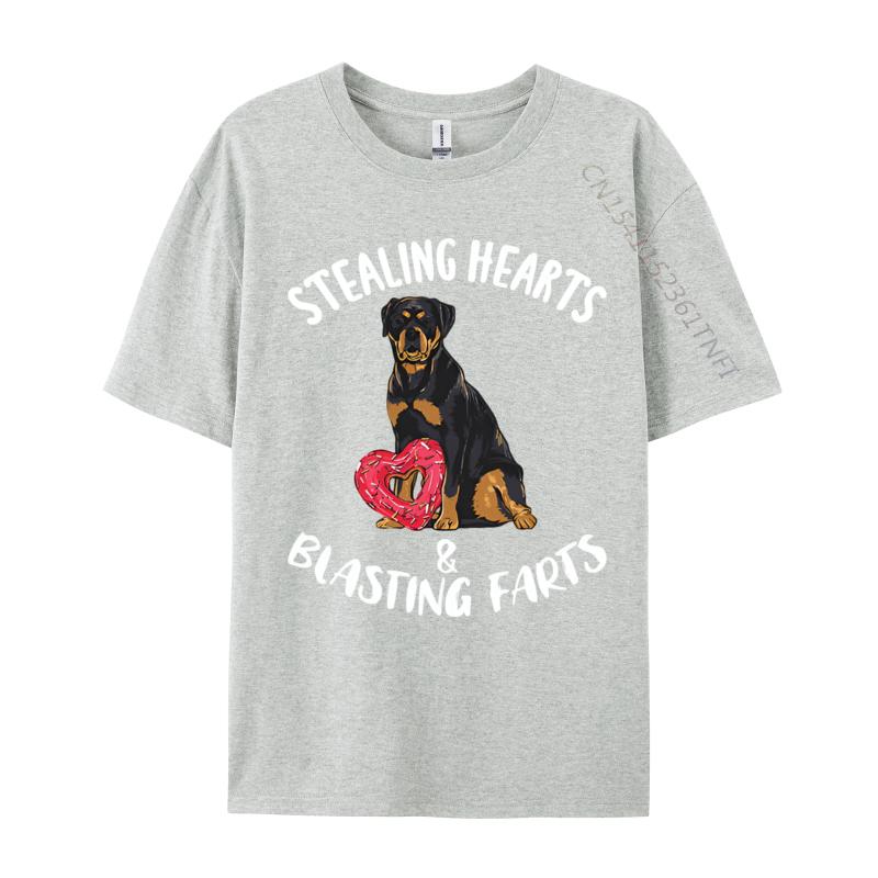 Stealing Hearts Blasting Farts Rottweiler Tshirt Tee Shirt Oversized Cotton Unisex Camisas Tops Harajuku