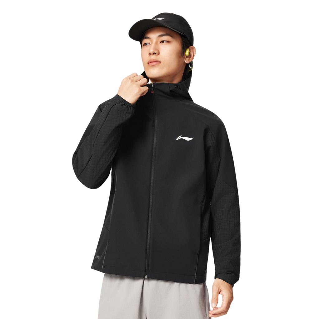 Li Ning Laufserie Minimalistische Lässige Sportliche Softshelljacke Herrenjacke AFDVB55-1