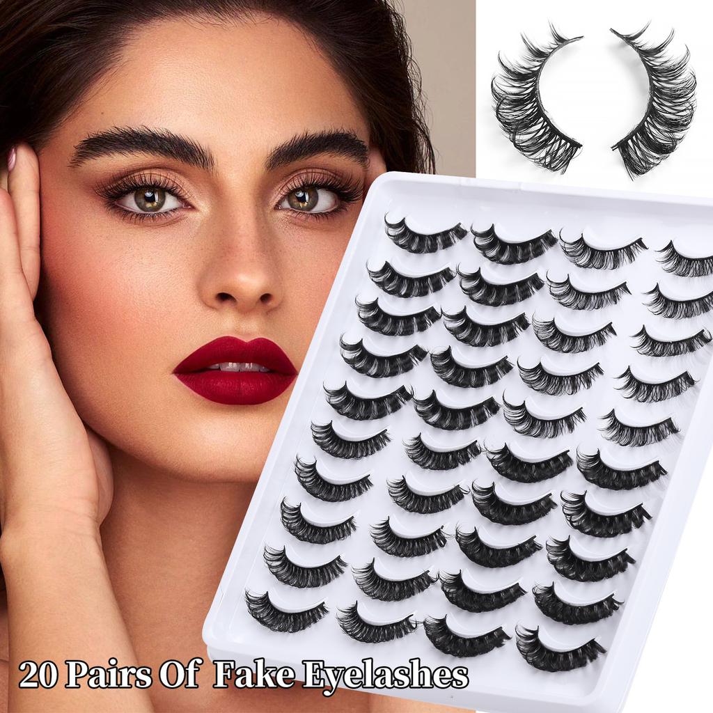 Imitation Mink Hair False Eyelashes Russian Curly Messy Fried Hair Dense Simulated Eyelashes