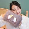 Rechargeable Hot Water Bag Removable and Washable Explosion-Proof Heating Pad for Girls Warm Belly Hand Warmer Plush Cute Cartoon Electric Heater