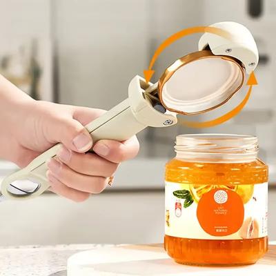 1 pièce Ouvre-bouteille réglable Multi Rétractable Pinces Magnétiques pour Bocaux Ustensiles de Cuisine pour Mains Faibles et Arthrite Sévère