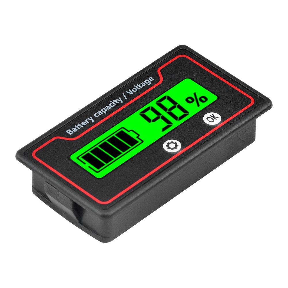 9-120V Battery Capacity Indicator 12V 24V 36V 48V 60V 72V 84V Lead Acid Lithium LiFePO4 Indicator