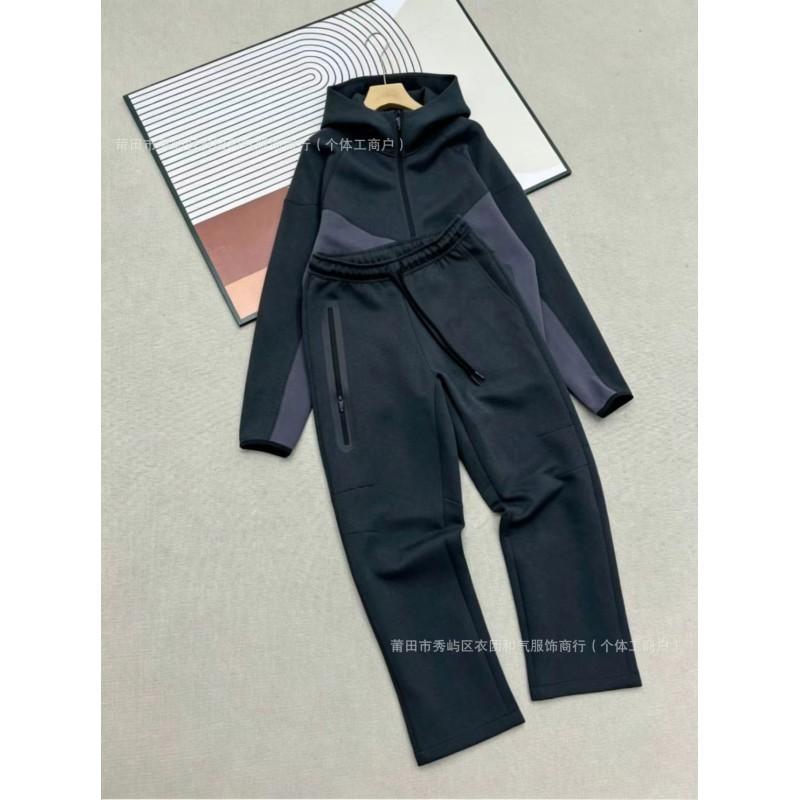 2026 Womens Tracksuit Set Hooded Jacket Sweatpants Casual Sportswear