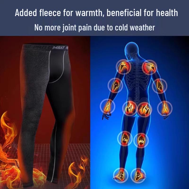 Men's Winter Warm High-Elasticity Shark Velvet Base Layer Pants