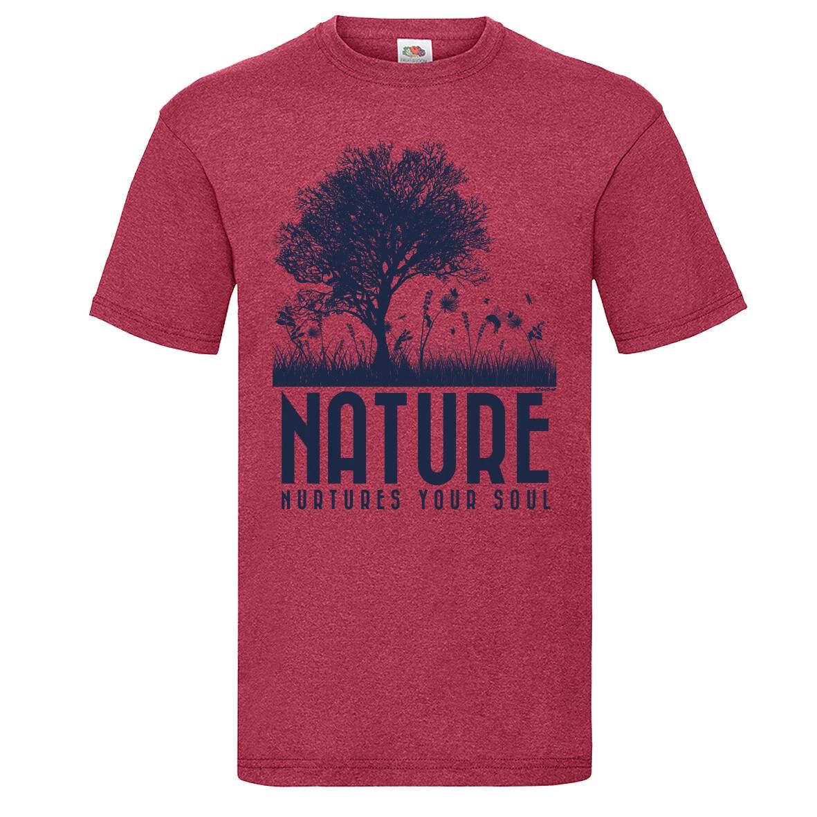 Nature Nurtures Your Soul T-Shirt Green Fingers Gardening Birthday Gift M