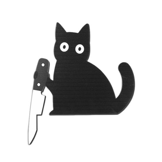 Black Cat Door Topper Halloween Door Frame Decoration Spooky Wooden Cat In Playful Poses