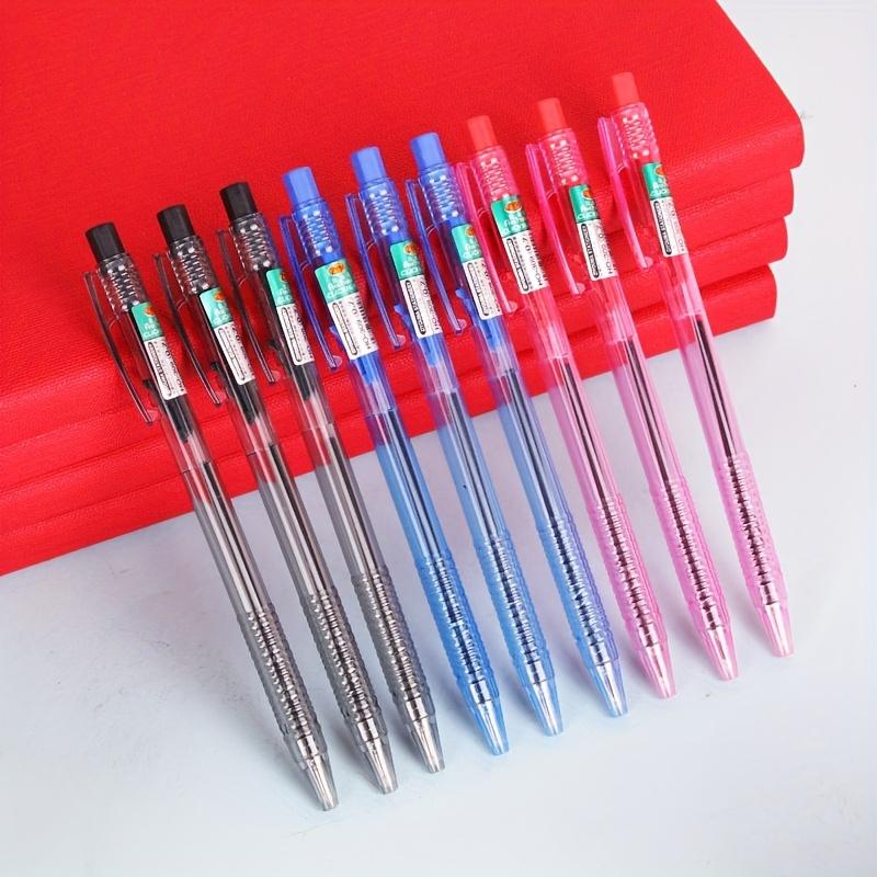 10/5pcs Push Ballpoint Pen 0.7mm Office Writing Ballpoint Pen, Smooth Writing, for office and student writing, Retractable point