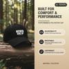 Cream Baseball Cap - Letter Print "NEVER GIVE UP" Polyester Adjustable Snapback Sun Hat For Men Women Outdoor Sports