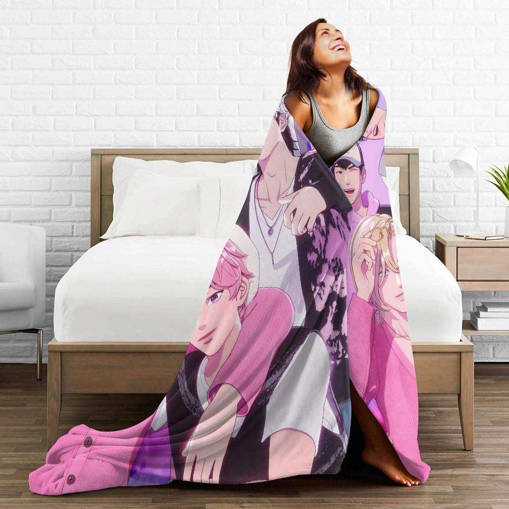 Kpop PLAVE Caligo pt  Flannel Blankets  Soft Durable Throw Blanket for Home Decor Decorative Print Bedspread Sofa Bed Cover