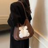Cute Girl Tote Bag Women 2025 Autumn and Winter New Cartoon Animation Large Capacity Backpack Commuter Women's Bag