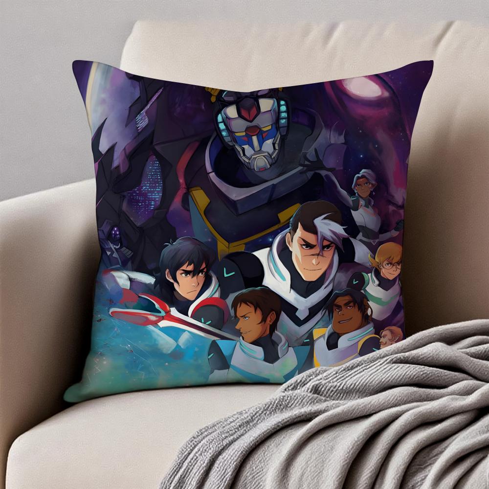 

Epic Anime VVoltron Legendary Defender Cushion Cover Pillowcase Antidustmite Invisible Zipper Short Plush Sofa Cushion 30X30cm