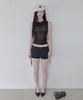 Sailpeulei Layered Lace-Up Skirt Shorts / Black