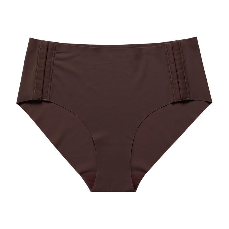 

European and American simple underwear one piece sexy seamless pure cotton crotch can be free of comfortable maternity briefs S темно-коричневого