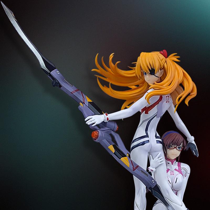 EVA Asuka & Maki Namie Dual Movie Scene Model Ornament Figure