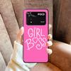 Girl Boss Lady Pink Weiche Handyhülle für Xiaomi Poco X5 X6 X7 X8 Pro Max X3 F7 F8 Ultra M8 M7 M6 M5 Redmi 15 15C 14C 13C 12C X4 F