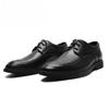 Men's leather shoes new security lace-up versatile mid-autumn wedding shoes