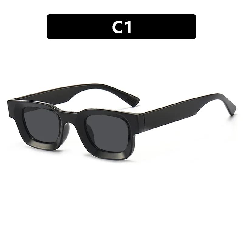 Fashion Hip Hop Punk Sunglasses Retro Small Frame Concave UV400 Protective Eyewear for Men Women Outdoor Travel