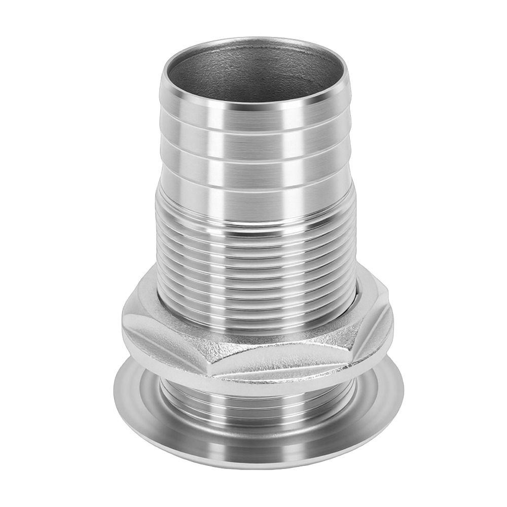 Barbed Design Thru Hull Fitting Semi Thread Hose Barb Connector Water Drain Fitting  For Yacht