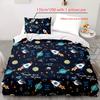 2/3Pcs Duvet Cover Set, Soft And Comfortable, Rocket Ship Twin Bedding Set, Rocket Ship Bed Set, Space Rocket Bedding Set