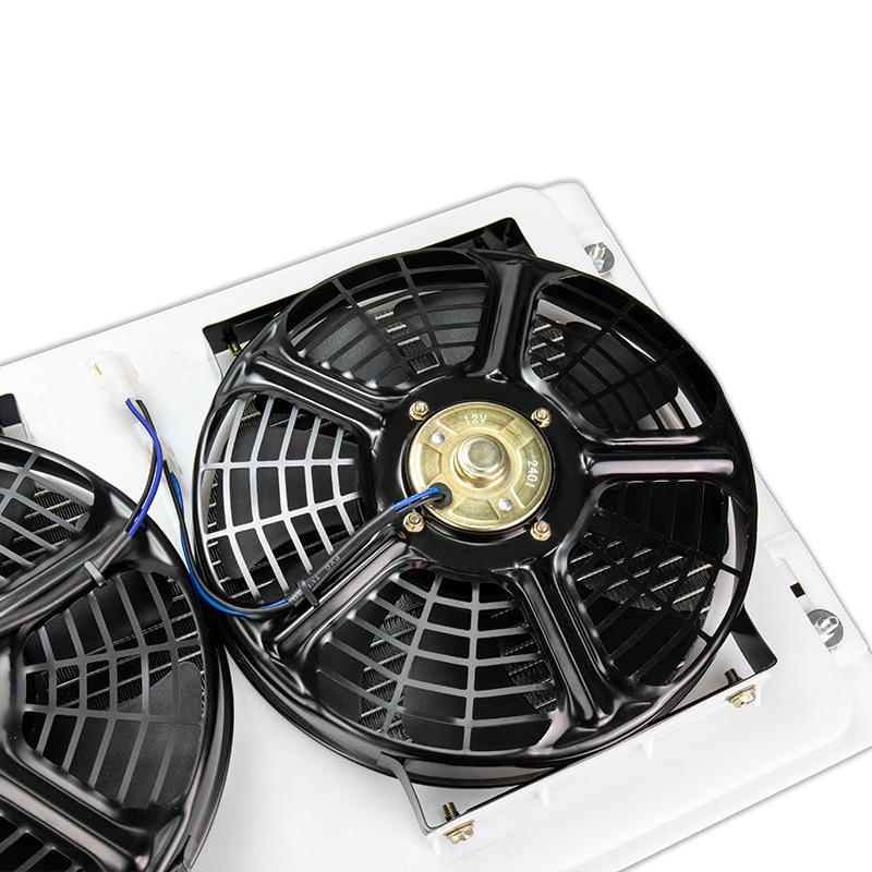 Universal Air Conditioning Condenser Radiator Cooling Fan Assembly 14'' x 23'' for Car Van Bus Truck Pickup A/C Conditioner
