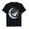 100 Cotton Astronaut Unicorn Planet Alien Space Moon For Men Women Black TShirt Graphic Harajuku Fashion Tee T Shirt XS5XL