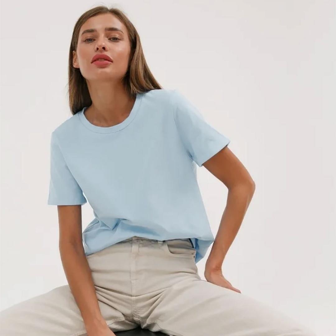 

Летняя женская футболка, базовые модные однотонные женские свободные топы с короткими рукавами, рубашки, топы XXL синий