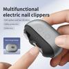 2-in-1 Electric Nail Clipper USB Rechargeable Nails Trimmer Mini Multifunctional Manicure Tool Automatic Nail Sharpener
