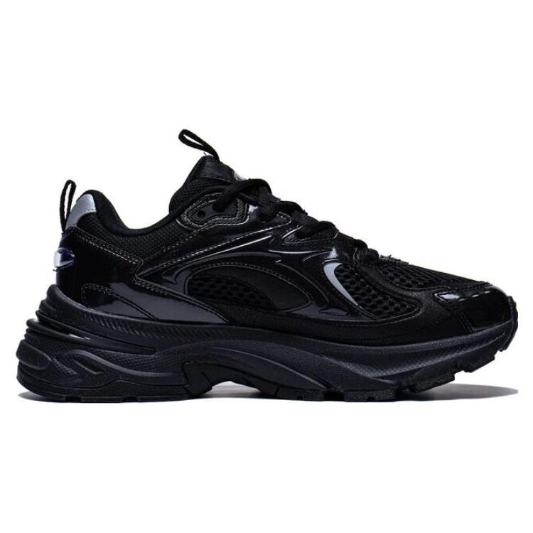 Li Ning Aurora 2K Comfortable Cushioning, Wear Resistant Low top Casual Shoes Women's Black AGCT108-2