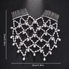 Luxury Beaded Headpiece Boho Pearl Hair Chain Vintage Wedding Hair Comb  Bridal Wear