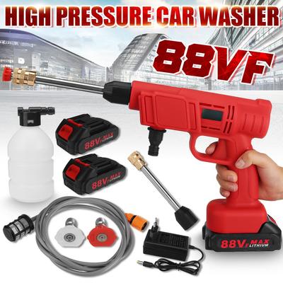 88VF 1000W Portable High Pressure Water Spray Gun Foam Water Nozzle Cleaning Machine Cordless Water Jet Car Washer