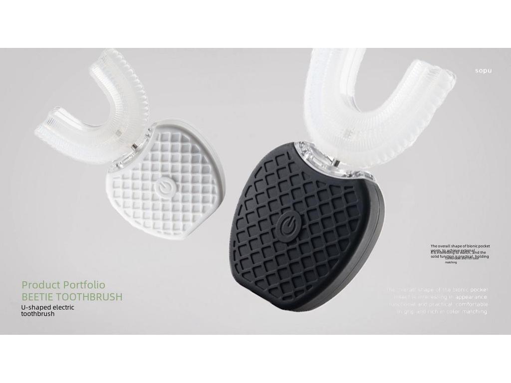 360° U-Shaped Electric Toothbrush - Hands-Free Travel Brush