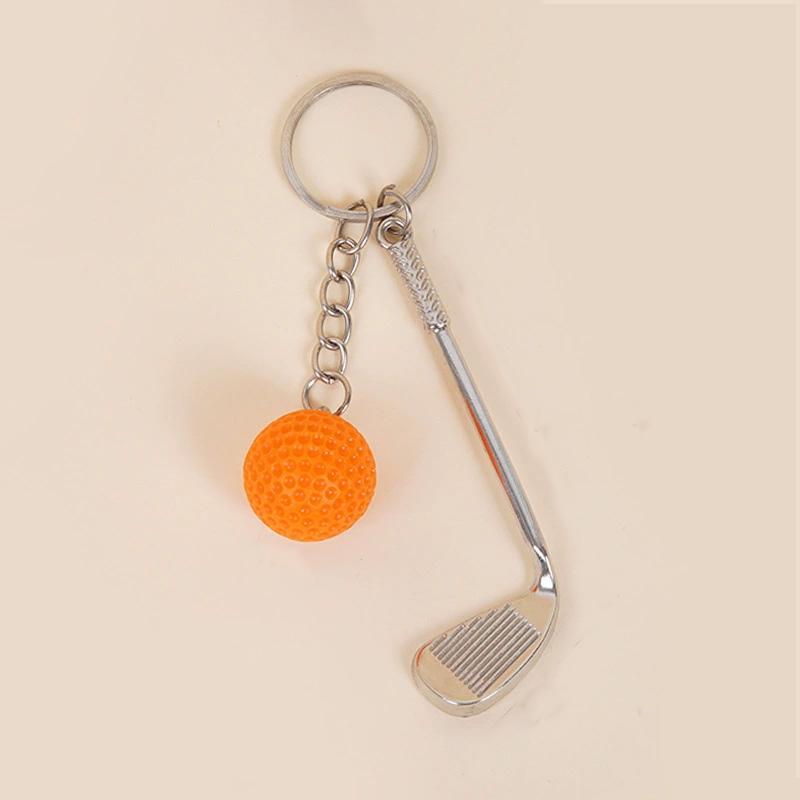 1PC Golf Ball for Kids Gifts Key Ring for Sport Lovers Key Holder Mini Metal Keychain Key Chain